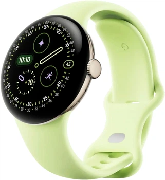 Смарт-часы Google Pixel Watch 4 41mm Wi-Fi Champagne Gold Aluminum Case/Lemongrass Active Band