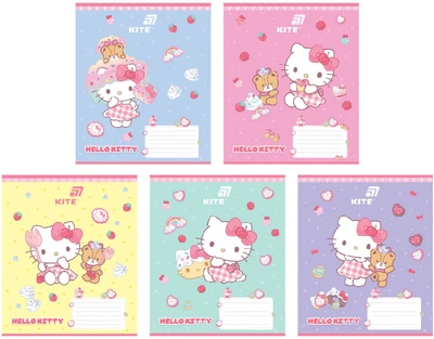 Набір зошитів Kite Hello Kitty Mix 12 аркушів у лінію 25 шт (HK26-234)
