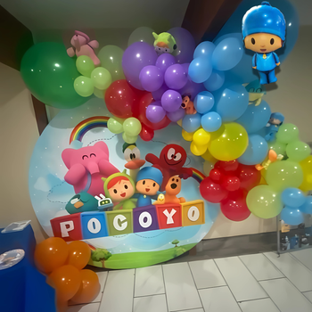 Набір 60 куль для фотозони Веселі пригоди Покойо Різнокольоровий