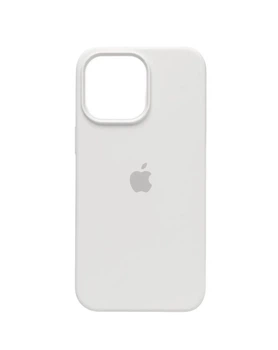 Чехол для iPhone 14 Pro Max силиконовый Soft-touch Silicone Case Full Size (AA) White