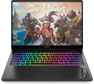 Ноутбук HP OMEN Transcend 14-fb1015ua 14" 3K OLED, Intel U7-255H, 32GB, F2TB, NVD5060-8, DOS, чорний