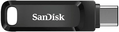 Накопичувач SanDisk 64GB USB 3.1 Type-A + Type-C Ultra Dual Drive Go Чорний