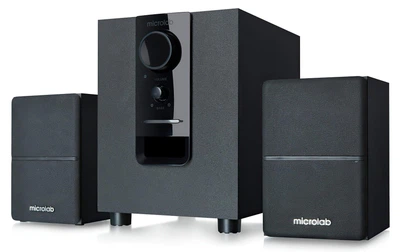 Акустична система MICROLAB M-106 2.1, 10W, mini-jack, чорний