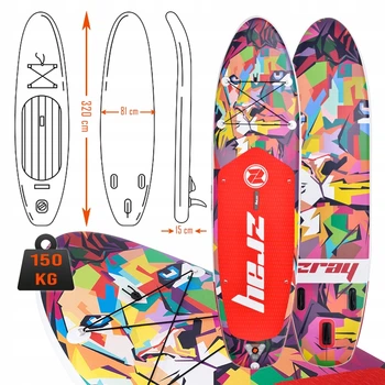 LEO SUP Board ДЛЯ Плавання Stand UP Paddle Надувна, Надувна, Комплект 320см