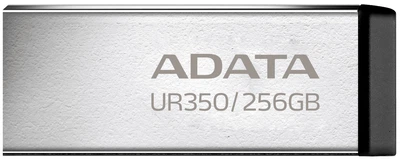 Флеш пам'ять USB Adata UR350 256GB USB3.2 Silver Black (UR350-256G-RSR/BK)