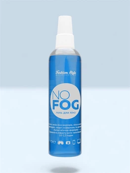 Гель спрей для окулярів та лінз Fashion Style S016 NO FOG 240 мл блакитний антифог захист від запотівання для оптики та екранів