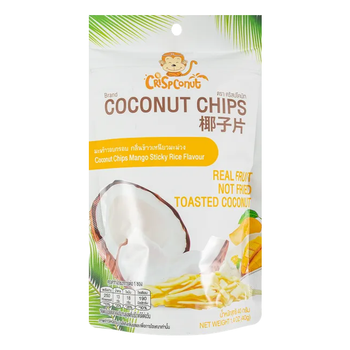 Кокосові чіпси з манго 40 г Crispconut (8858185005226)