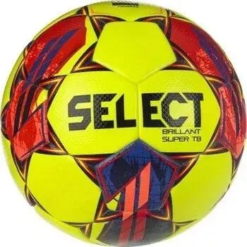 Жовто-червоний м'яч футбольний Select Brillant Super TB (розмір 5)