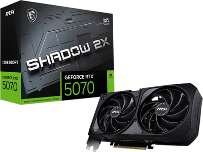 Видеокарта GeForce RTX 5070 12GB MSI Shadow 2X OC (RTX 5070 12G SHADOW 2X OC)