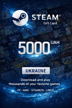 Steam Wallet Gift Card на 5000 UAH-ГРН