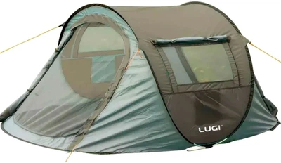 Палатка кемпинговая туристическая UFT для рыбалки 2х местная 245x145x100 см Зеленая (LU-030GR)