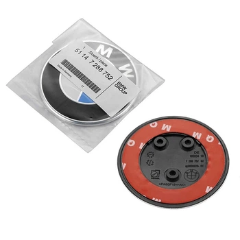 Емблема значок BMW F20 F21 F22 F23 F30 F31 F32 F33 F34 F36 F45 F46 F80 F82 F83 F87 82 мм без ніжок | OEM 51147288752