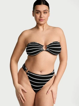 Купальник роздільний жіночий Victoria's Secret 606332785 XS-S Чорний/Білий (1159857714)