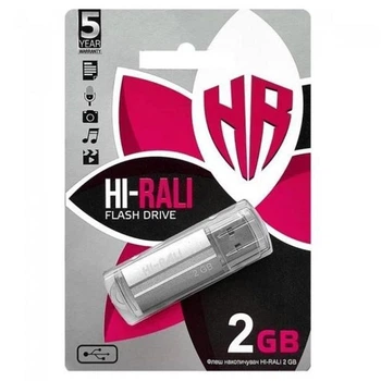 Флешпам'ять 2Gb Hi-Rali Corsar silver (59483)