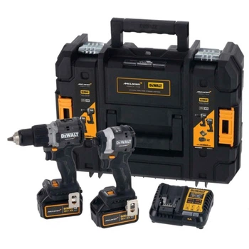 Набор электроинструментов DeWALT McLaren F1, XR 18V Li-lon, 2 шт. кейс, 2 АКБ, ЗУ (DCK200MP2T) DeWALT DCK200MP2T 989633