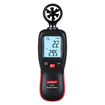 Анемометр Wintact цифровий крильчастий 0,3-30м / с, -10-45°C (WT82) Wintact WT82 1076407