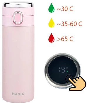 Термос Magio MG-1047P Smart 400 мл – встроенный экран температуры, нержавеющая сталь, компактный дизайн(DL_1A0575EEFC57)