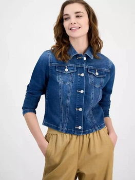 Джинсовая куртка женская Tommy Hilfiger 753453393 XL Синяя (1159856990)
