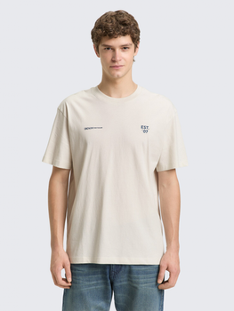 Футболка Tom Tailor Relaxed fit T-shirt with print M Білий 1050315-32257