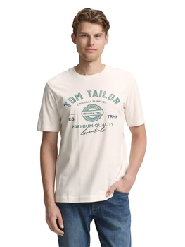 Футболка Tom Tailor LOGO TEE MEN'S T-SHIRT S Білий 1037735-10348