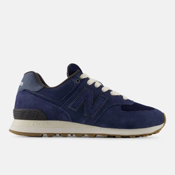 Темно-синие замшевые кроссовки New Balance 574 44 (10) 28 см (U5747FO)