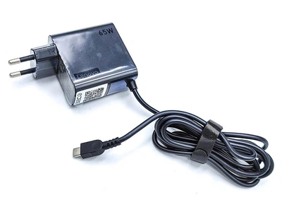 Адаптер живлення для ноутбуків Lenovo 65W USB‑C (Type‑C), квадратний роз’єм, 20V/3.25A, мережевий блок + кабель, Original