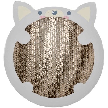 Дряпка Trixie для котят картонная в форме хом которая с кошачьей м ятой 31х2,5х32,5 см светло-серая