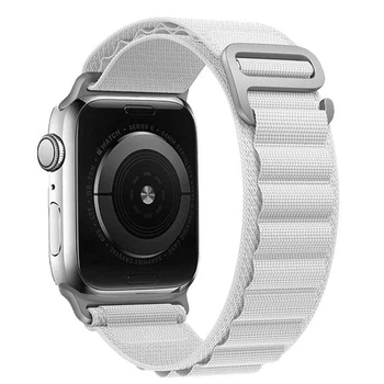Ремінець для Apple Watch 42/44/45/46/49 мм Alpine Loop (G-hook) PremiumCases White білий