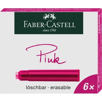 Картридж Faber-Castell, 6 шт., Розовый, (185508)