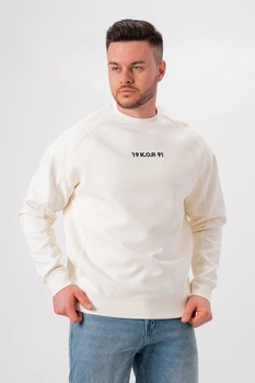 Свитшот принт K.O.R 86023 Молочный (WHITE) 2XL