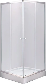 Душевая кабина с поддоном Sanymax Start-8126E 90x90 Transparent/Satin (ST90SQUARSATTR)