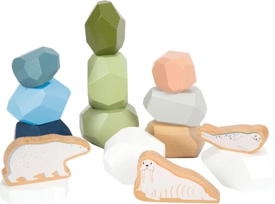 Zabawka Small Foot drewniane kamienie równowagi Arctic 15 elementów 5410849 (4020972124401)