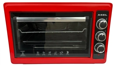 Електрична духовка Asel AF33-23 33 літри 1300 Вт, до 320°C, настільна електропіч Червна
