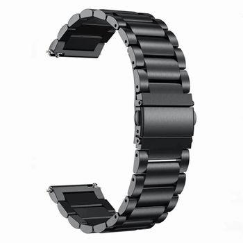 Браслет 22 мм Solid Steel для смарт-годинників Чорний (А000116)