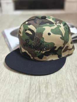 Кепка снепбек (Snapback) Brooklyn Barber Shop Камуфляж 56-61р (9033)