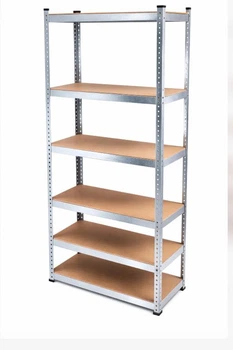 Стелаж 200x50x50 SpaceMax металевий оцинкований -6 полиці МДФ