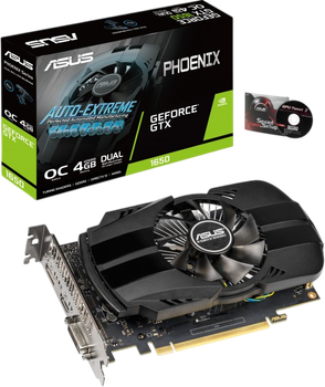 Видеокарта GeForce GTX 1650 4GB Asus Phoenix OC (PH-GTX1650-O4G) Б/У