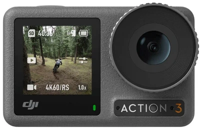 Экшн-камера DJI Osmo Action 3 Standard Combo / 120fps / Wi-Fi / Влагозащищенная / Черно-серый