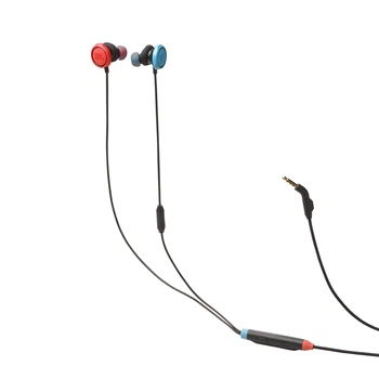 Проводные навушники JBL Quantum 50N, 3.5mm, blue/red, UA UCRF