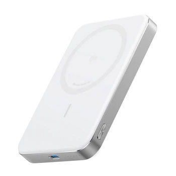 Повербанк Anker MagGo A1664 10000 mAh Qi2 30W, магнитный Power Bank с USB-C PD для iPhone (MagSafe) и Android White