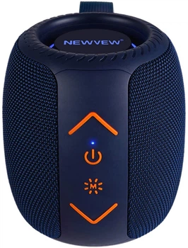 Портативна колонка NEWVEW NV-9242 BT/USB/TF/FM/TWS Blue (NWVW-NV-9242-BL)