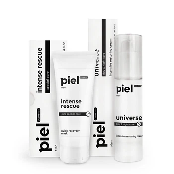 Комплекс Piel cosmetics для мужчин Интенсивный уход MEN Piel Крем и маска