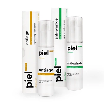 Комплекс Piel cosmetics от первых признаков старения SPF 20 Дневной и Ночной Крем 2 шт