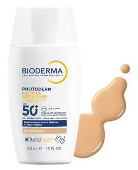 Тональный ультрафлюид Bioderma XDefense SPF50+ тон 02 40мл
