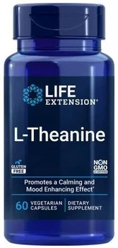 Teanina Life Extension L-Theanine 100 mg 60 kapsułek (737870168362)