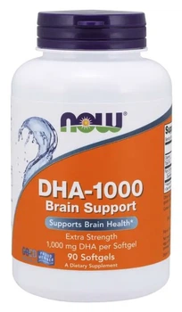 Kwas Now Foods DHA-1000 Brain Support 90 kapsułek miękkich (733739016140)