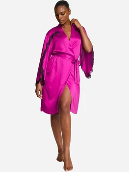 Халат жіночий атласний Victoria's Secret 27171760 XS/S Рожевий (8849987891852)