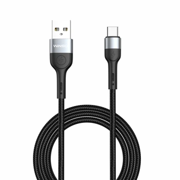 Кабель Winso Pro USB to Type-C TPE+плетіння 1м чорний 223103B