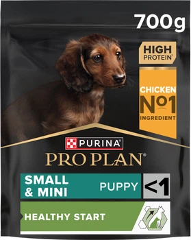 Сухой корм Purina PRO PLAN Small & Mini Puppy <1 Healthy Start для щенков мелких пород, с курицей 700 г (7613035118744)