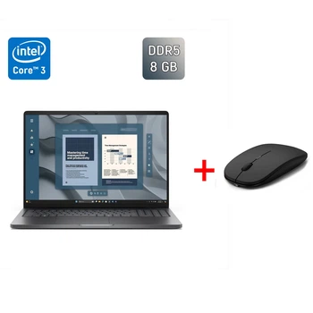 Ультрабук Dell Pro 16 PC16250 / 16" (1920x1200) IPS / Intel Core 3 100U (6 (8) ядер по 1.2 - 4.7 GHz) / 8 GB DDR5 / 256 GB SSD / Intel Graphics / WebCam / HDMI б/у + Подарок Беспроводная мышь / USB